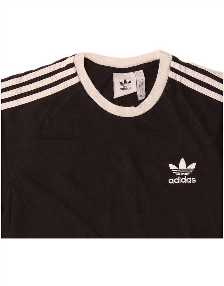 Мужская футболка ADIDAS, маленький черный хлопок