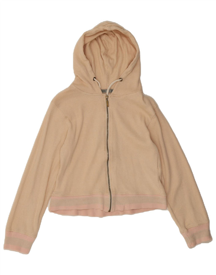 OASIS Womens Zip Hoodie Sweater UK 12 Medium Beige Polyester Vintage Oasis and Second-Hand Oasis from Messina Hembry 