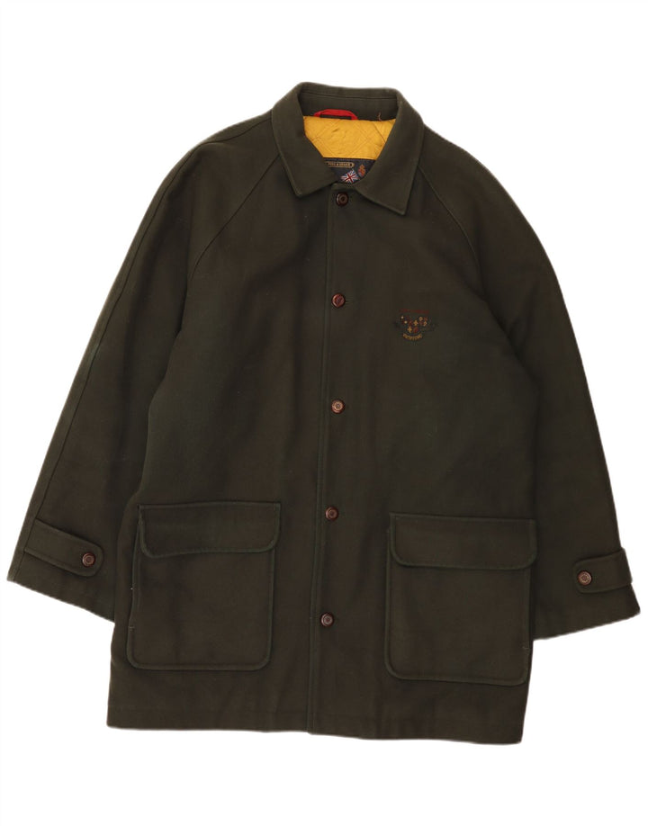 Мужское пальто Paul & Shark UK 42 XL, цвет хаки, шерсть