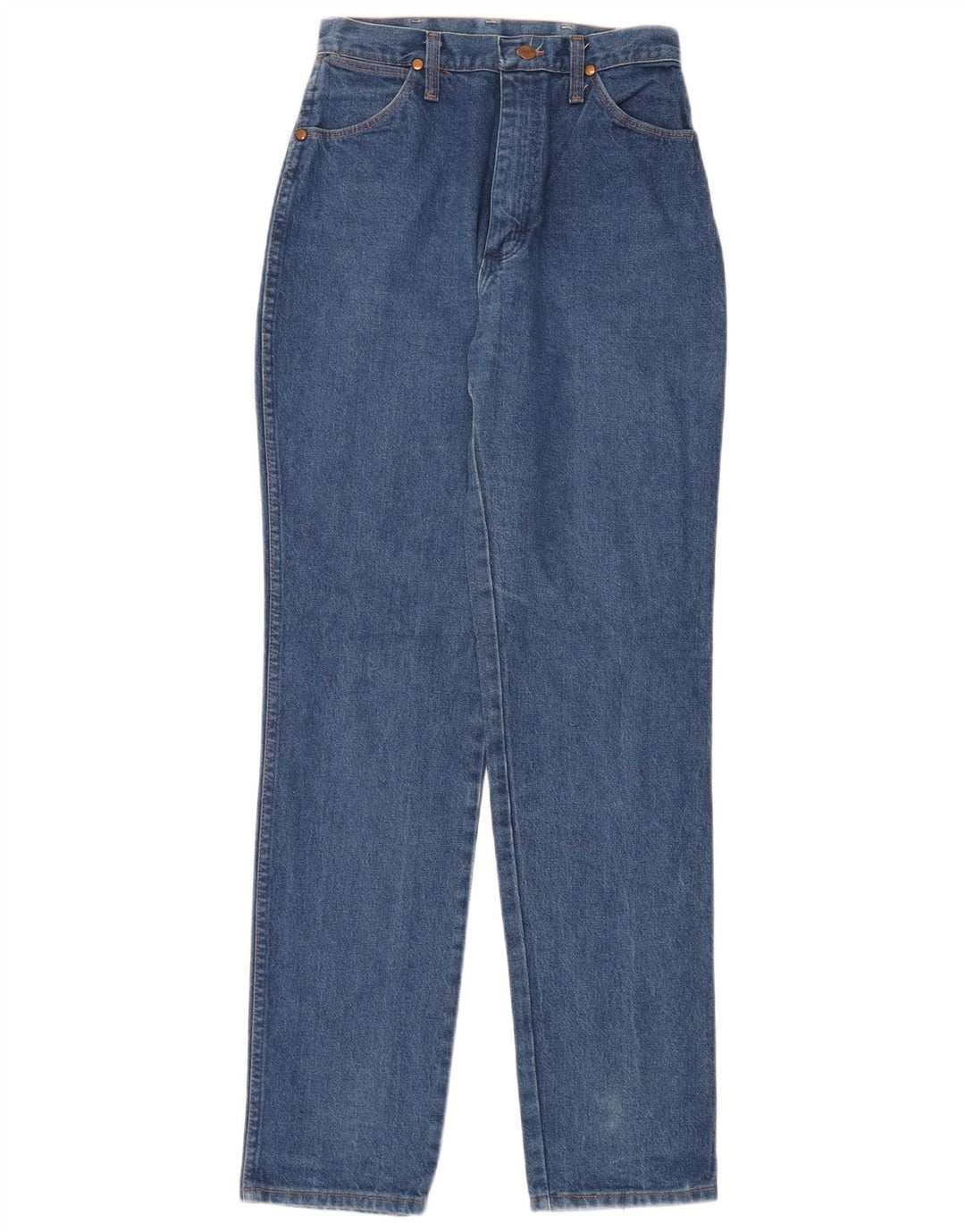 Женские зауженные джинсы Wrangler с высокой посадкой W26 L34, синие, хлопок