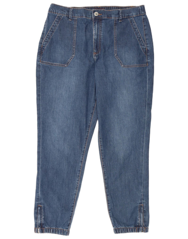 Женские укороченные джинсы для бега Marks & Spencer UK 16, большие W34 L26, синие
