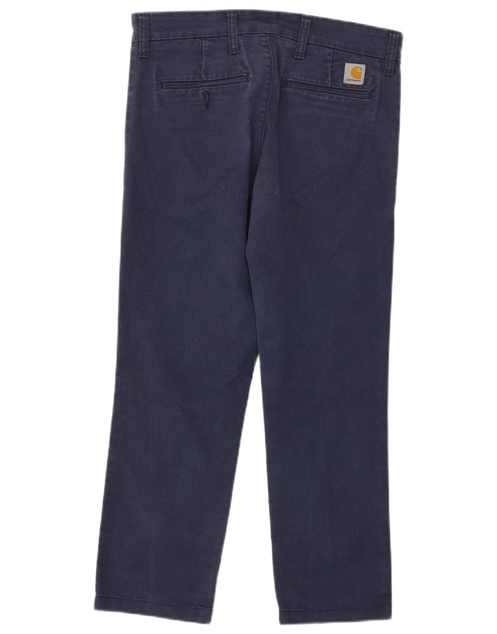 CARHARTT Женские прямые брюки-чиносы Sid W31 L26 Темно-синие, хлопок