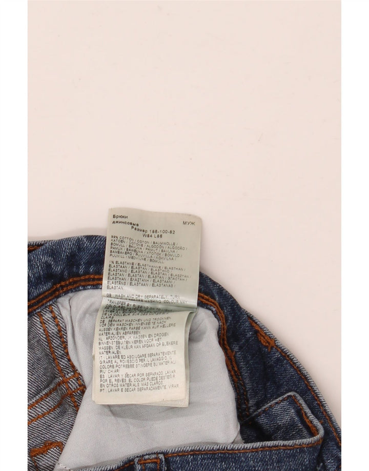 Мужские джинсы Wrangler Texas Slim W33 L34, синий хлопок