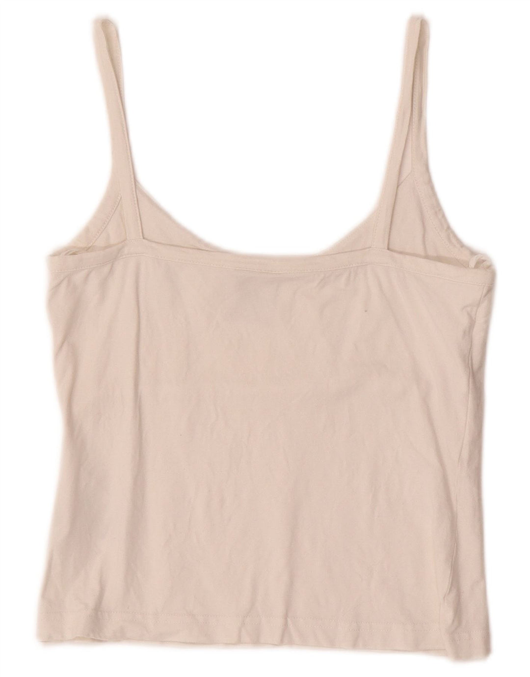 Женский укороченный топ на бретельках ADIDAS UK 12, средний цвет, белый хлопок