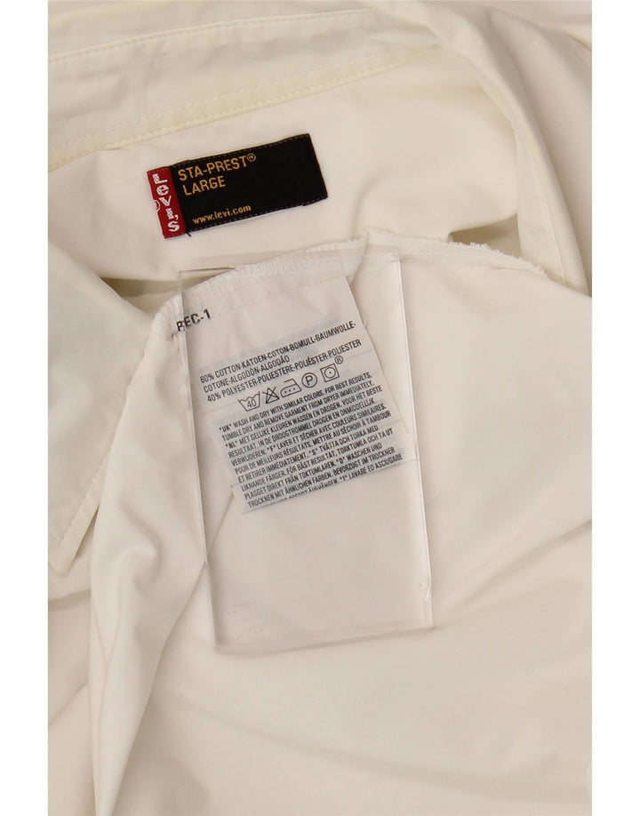 Мужская рубашка LEVI'S, большая белая, хлопок