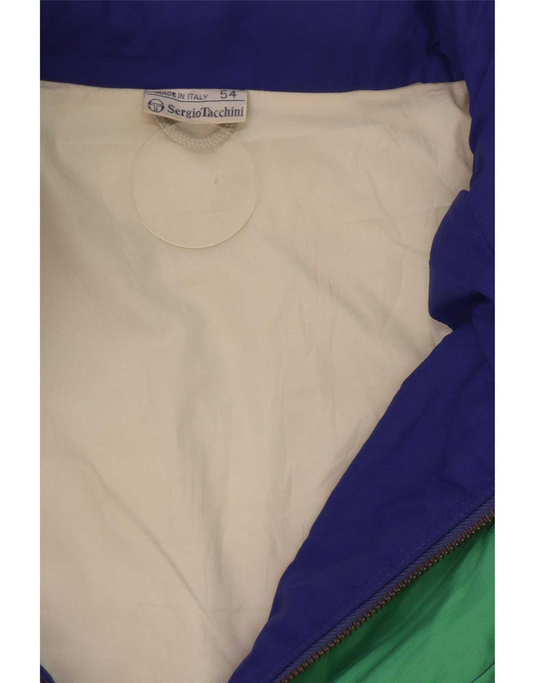 Мужская лыжная куртка Sergio Tacchini IT 54 2XL синяя с цветными блоками, полиамид