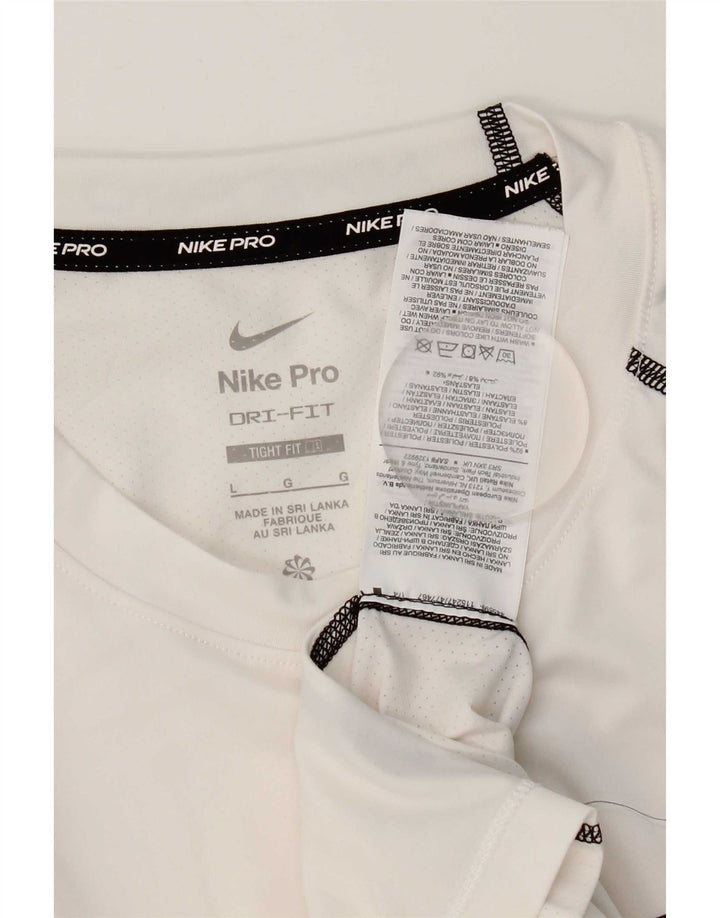 Мужская футболка Nike Dri Fit с графическим рисунком, большой белый полиэстер