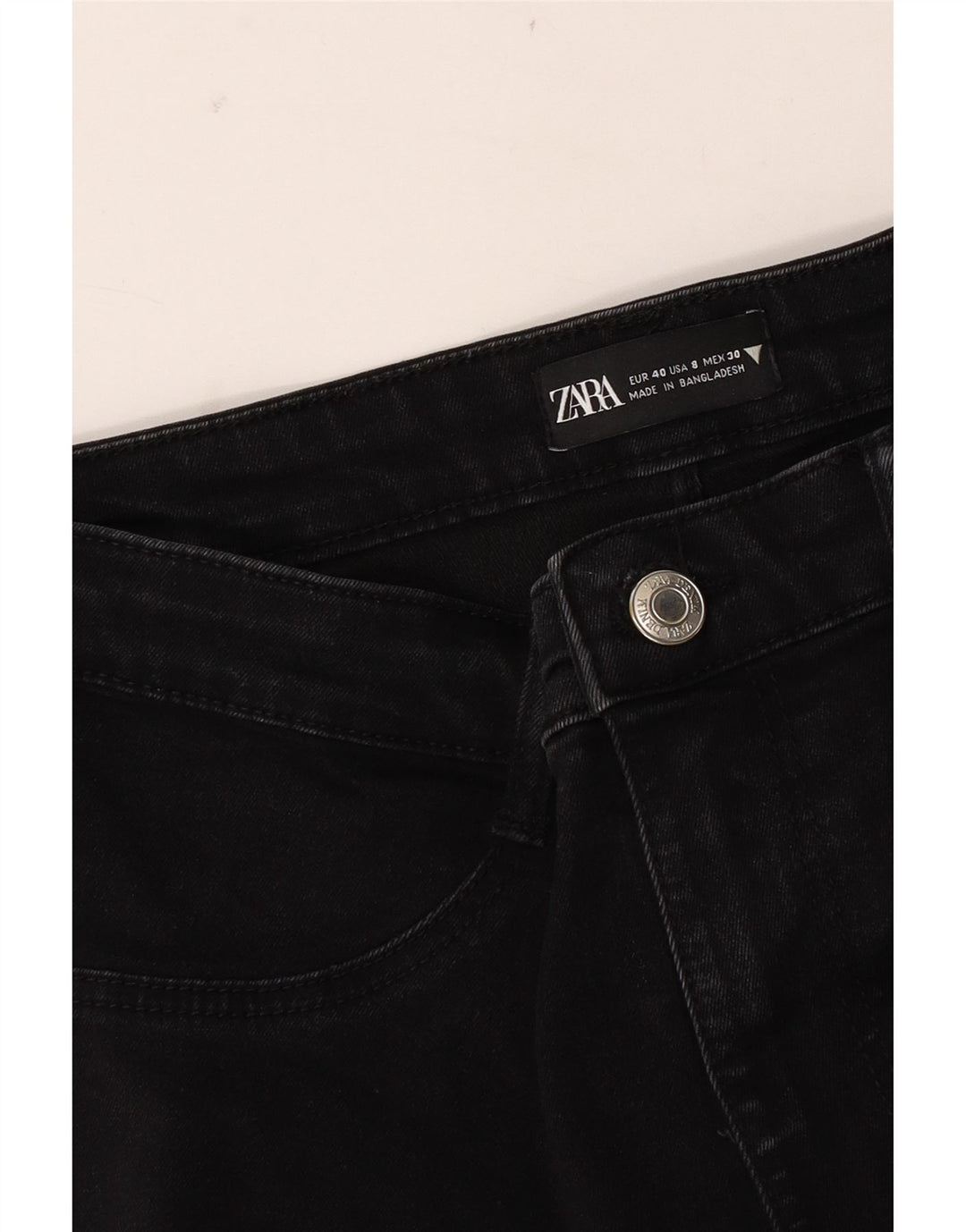 Женские джинсы скинни Zara EU 40 Medium W30 L28, черные