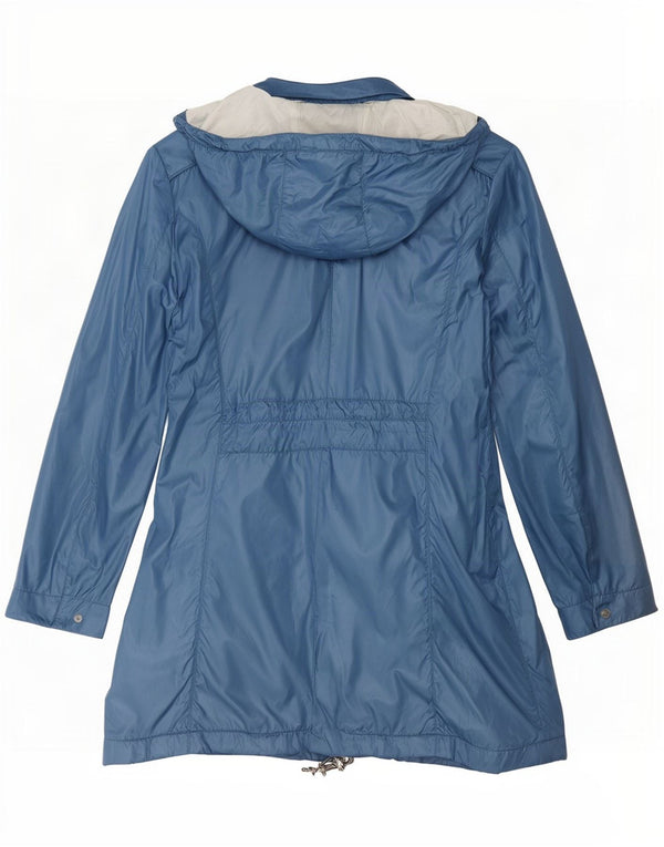 PEUTEREY Womens Hooded Raincoat IT 46 Large Blue