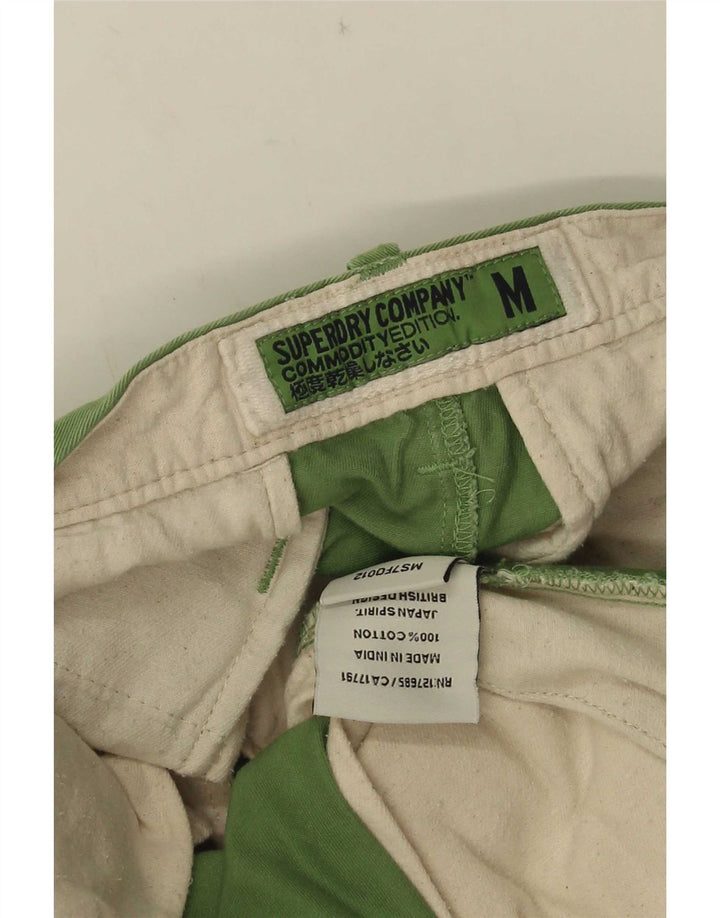 Мужские шорты чинос Superdry Medium W30, зеленый хлопок