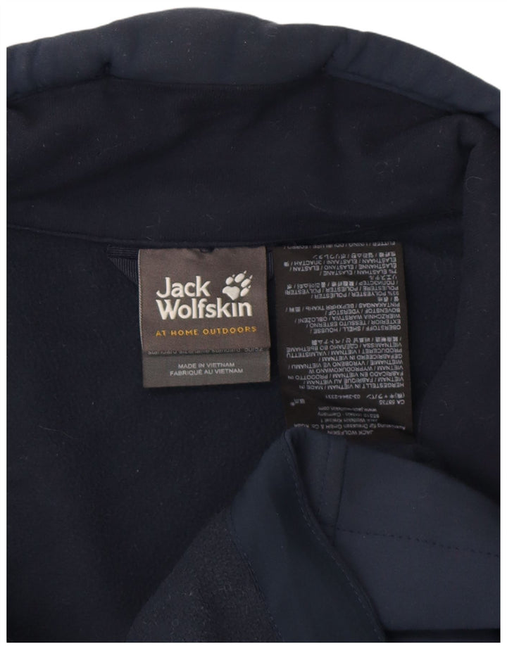 Мужская ветровка Jack Wolfskin UK 40, большая темно-синяя полиэстер