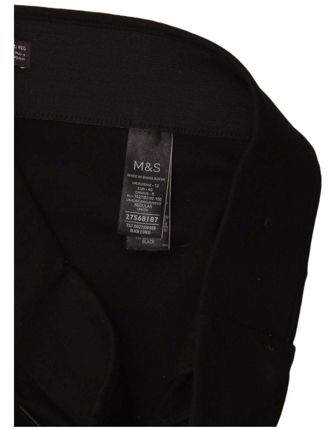Женские леггинсы Marks & Spencer UK 12, средний черный, вискоза