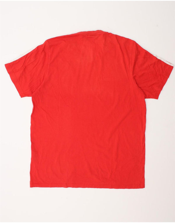 Adidas Мужская футболка с рисунком Top UK 46/48 XL Красный хлопок
