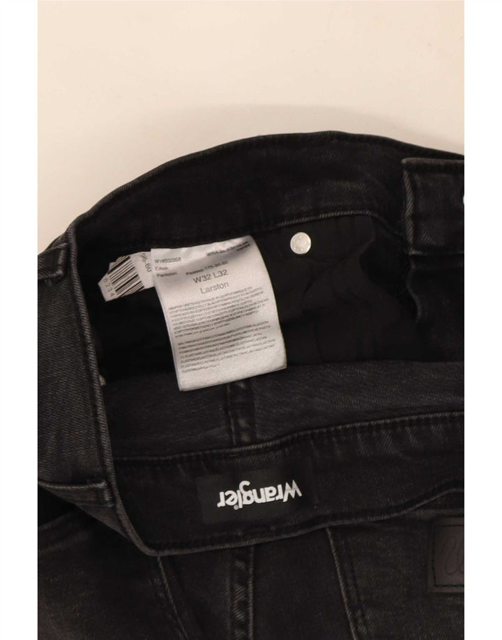 Мужские джинсы Wrangler Larston Slim W32 L32, черный хлопок