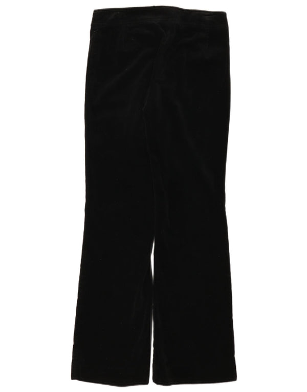 i Blues Womens Flare Casual Trousers UK 10 Small W30 L30 Black Cotton