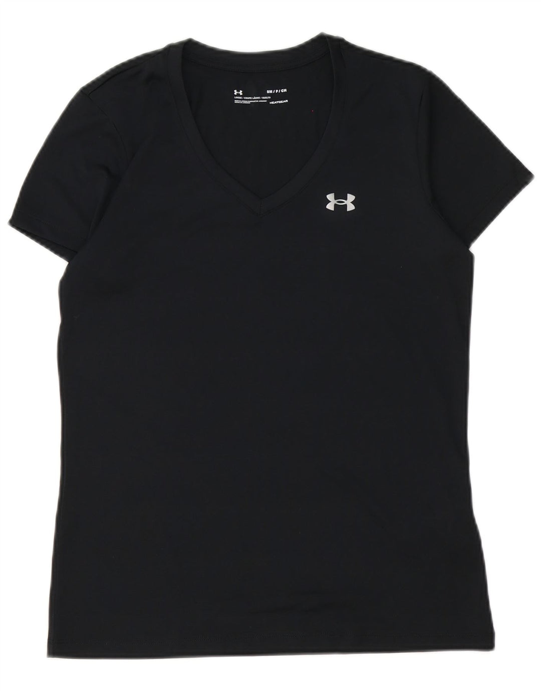 Мужская футболка Under Armour Heat Gear, верх, маленький черный полиэстер