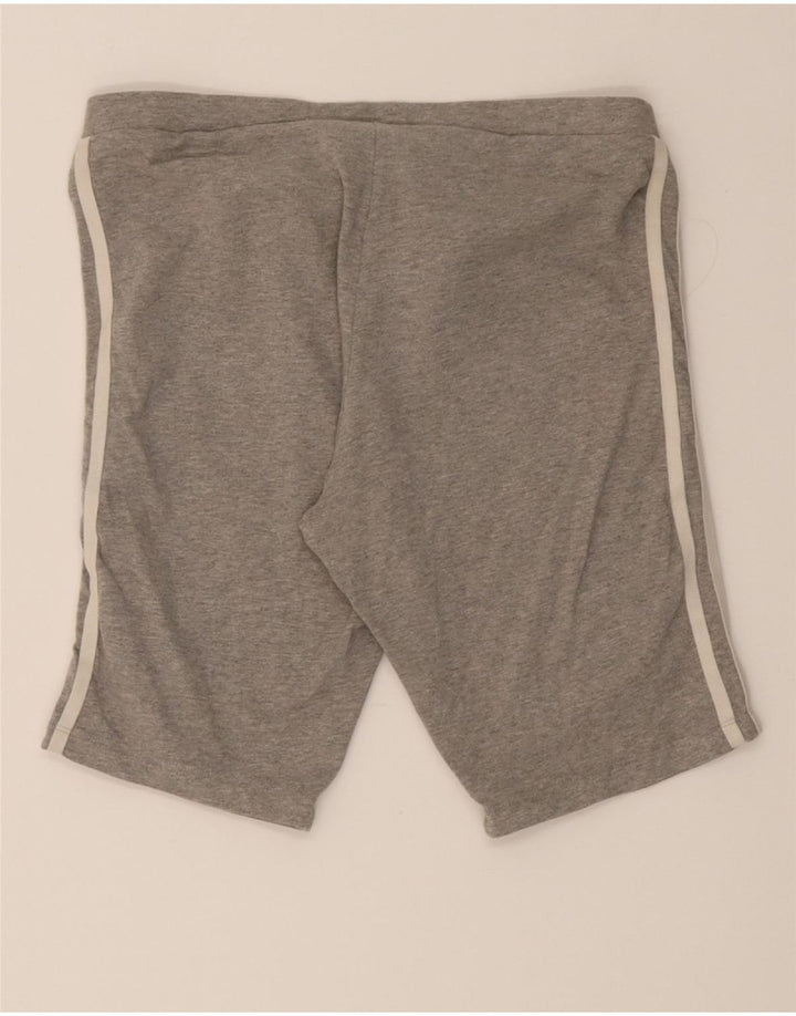 ADIDAS Womens Sport Shorts UK 14 Medium  Grey Cotton Vintage Adidas and Second-Hand Adidas from Messina Hembry 