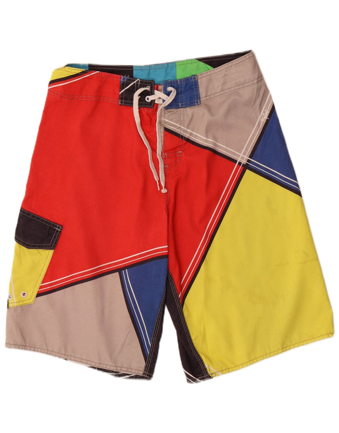 Мужские шорты для плавания Rip Curl, средний разноцветный полиэстер с цветными блоками