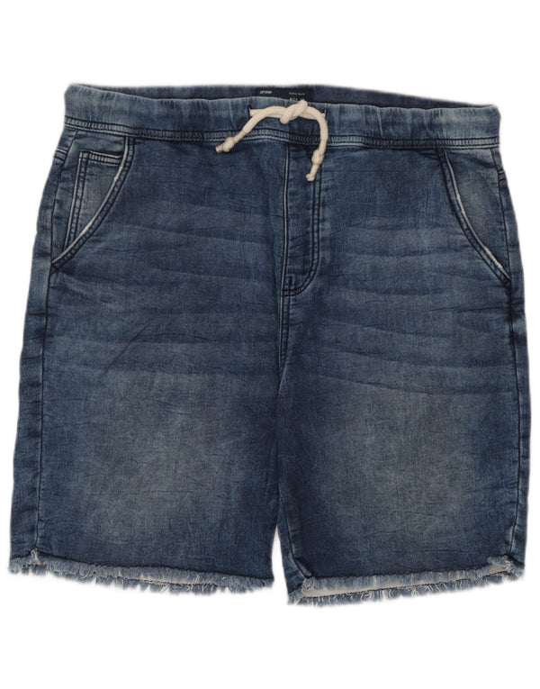 Мужские шорты Zara, большие, W32, синие, хлопок