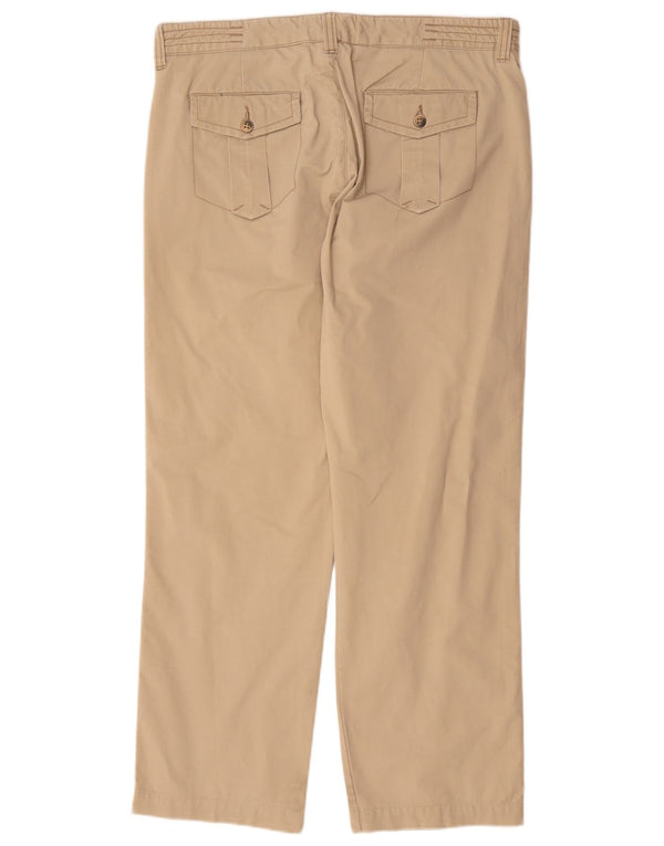 Мужские прямые брюки-чиносы Zara EU 44, большие W34 L30, бежевый хлопок