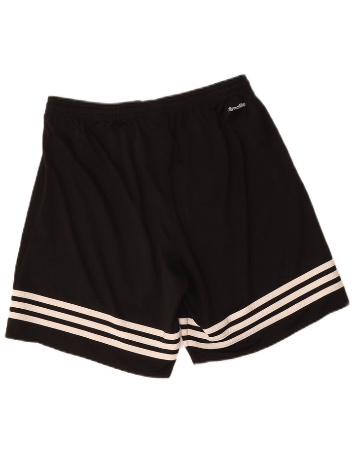 Спортивные шорты Adidas Climalite для мальчиков 13-14 лет, средний черный, полиэстер