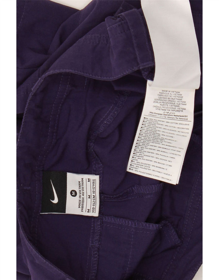 Шорты-чиносы Nike для девочек 10–11 лет, средние W26, фиолетовые, полиэстер