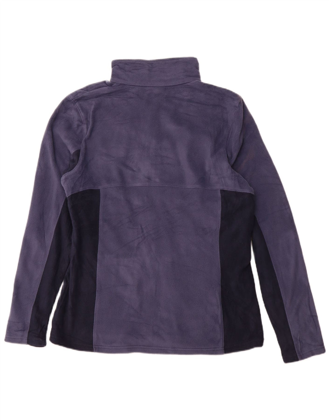 COLUMBIA Womens Fleece Jacket UK 18 XL Blue Colourblock Polyester