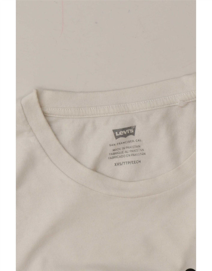 Женская футболка оверсайз с рисунком Levi's Top UK 2 2XS Белая