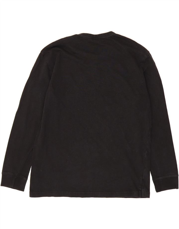 ZARA Mens Top Long Sleeve Large Black Cotton Vintage Zara and Second-Hand Zara from Messina Hembry 