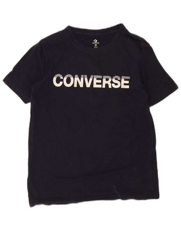 Футболка Converse Boys Regular с рисунком, топ 10–11 лет, темно-синий, хлопок