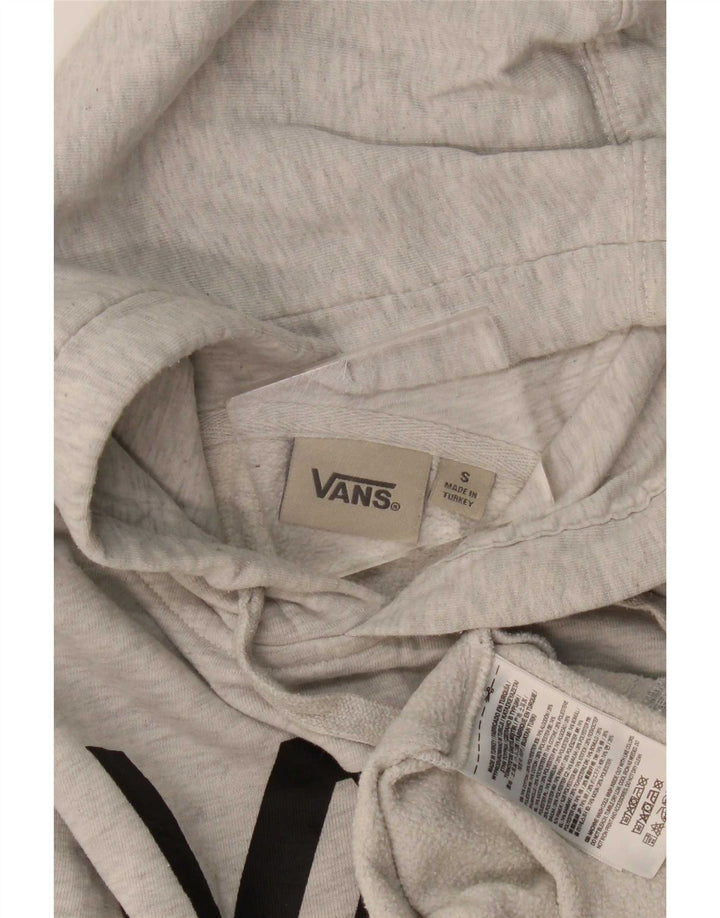 Мужской джемпер с капюшоном Vans, маленький серый, хлопковый в крапинку
