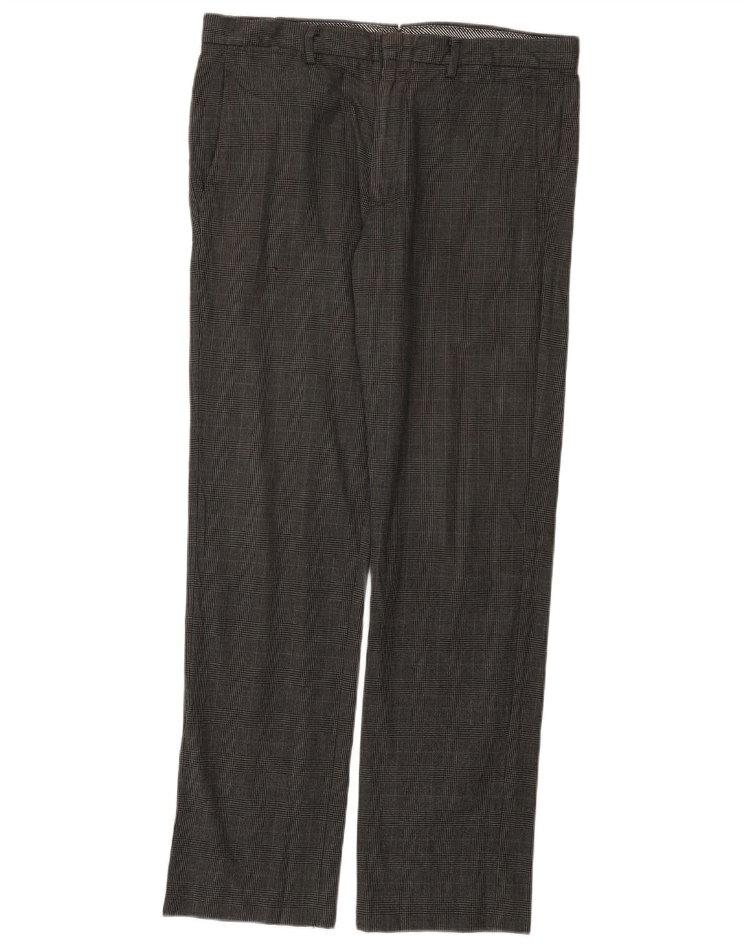Мужские брюки-чиносы Gap Extra Sim Fit W34 L32, серые хлопковые брюки в клетку