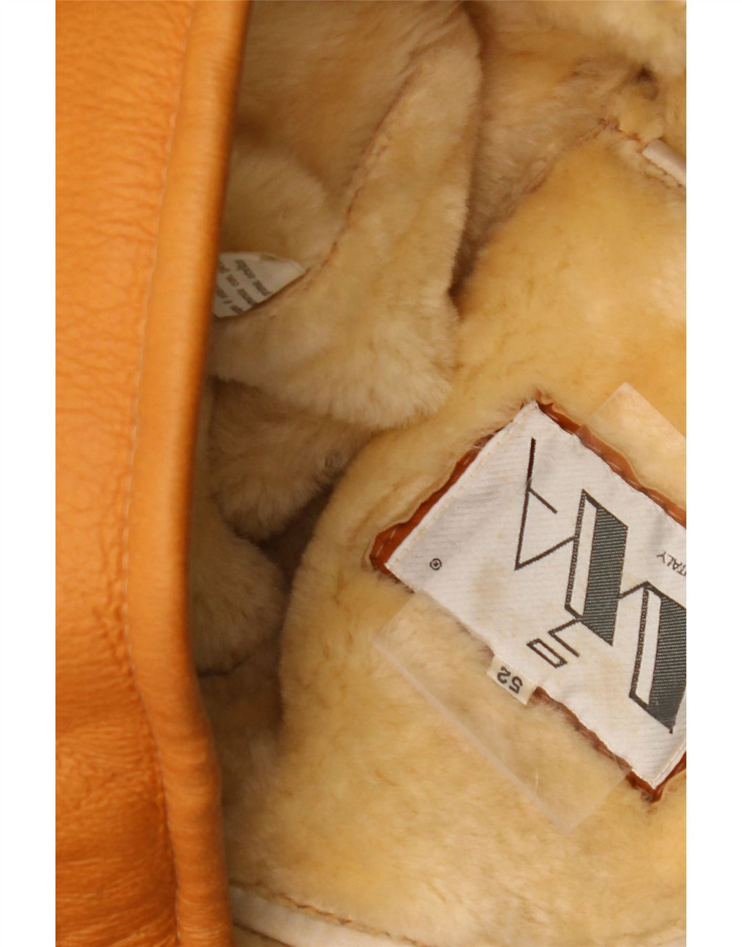 Мужская короткая дубленка VINTAGE IT 52 XL Бежевая короткая дубленка