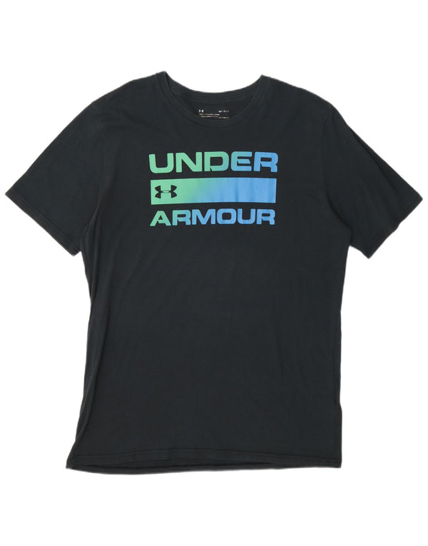 Мужская футболка с рисунком Under Armour Heat Gear, большая черная
