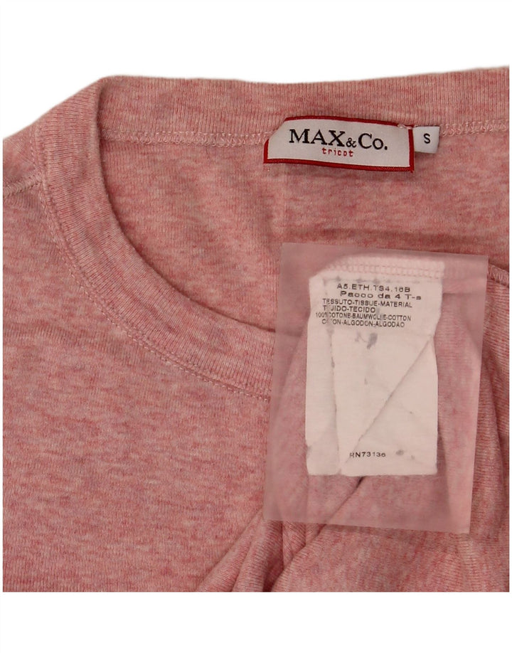 Женский топ Max & Co. с длинным рукавом, Великобритания, 10 шт., маленький розовый хлопок