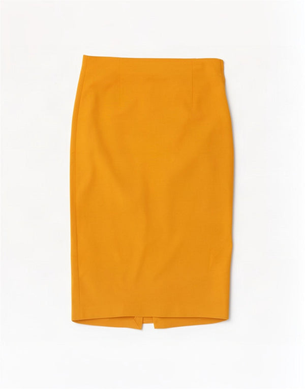Женская юбка-карандаш Zara, большая W30, желтая