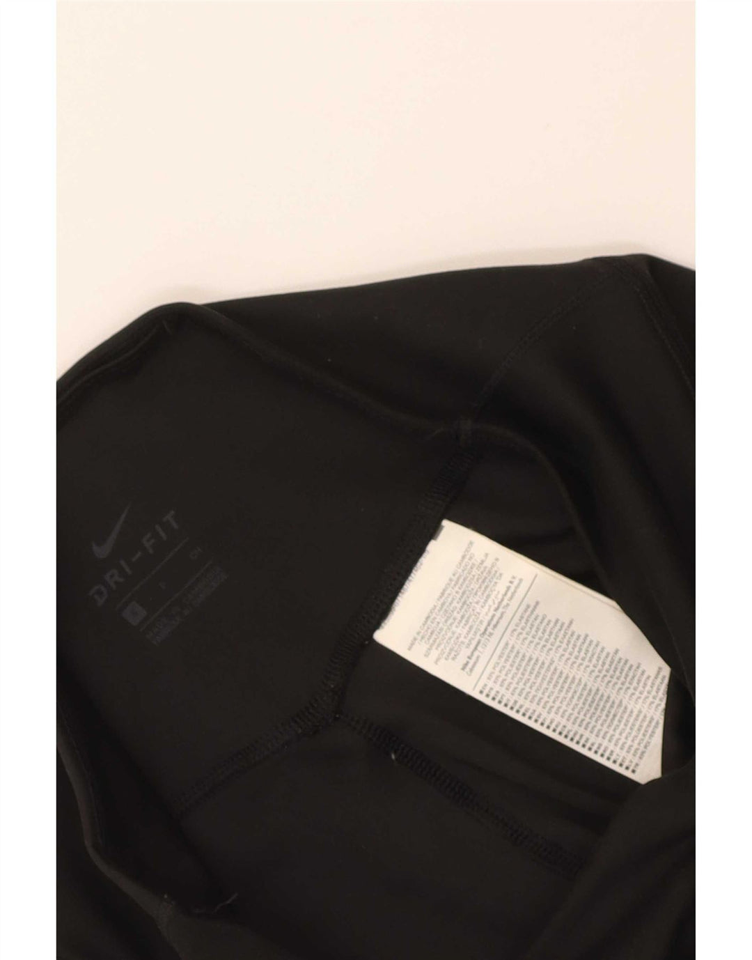 Женские леггинсы-капри Nike Dri Fit UK 10, маленькие черные из полиэстера