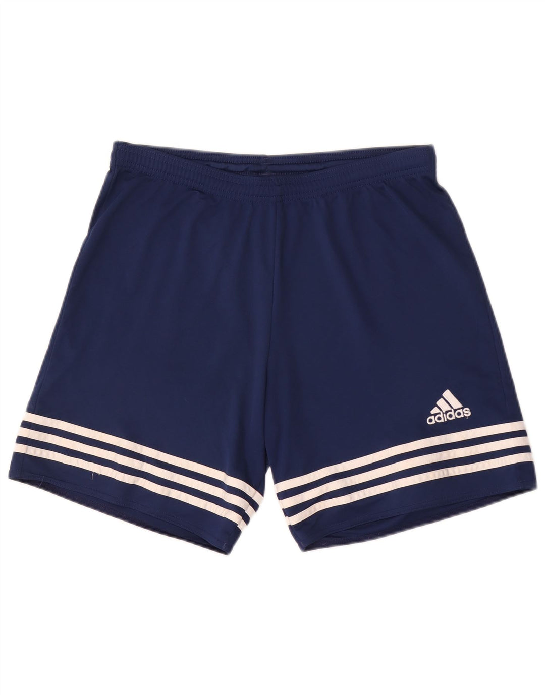 Мужские спортивные шорты Adidas Climalite среднего размера, темно-синие, полиэстер