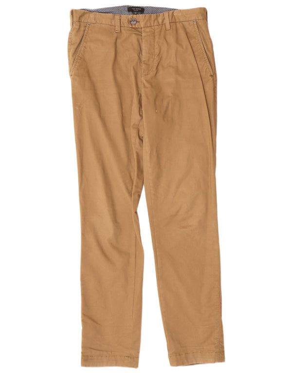 Мужские брюки-чиносы Ted Baker W30 L31 коричневые, хлопковые