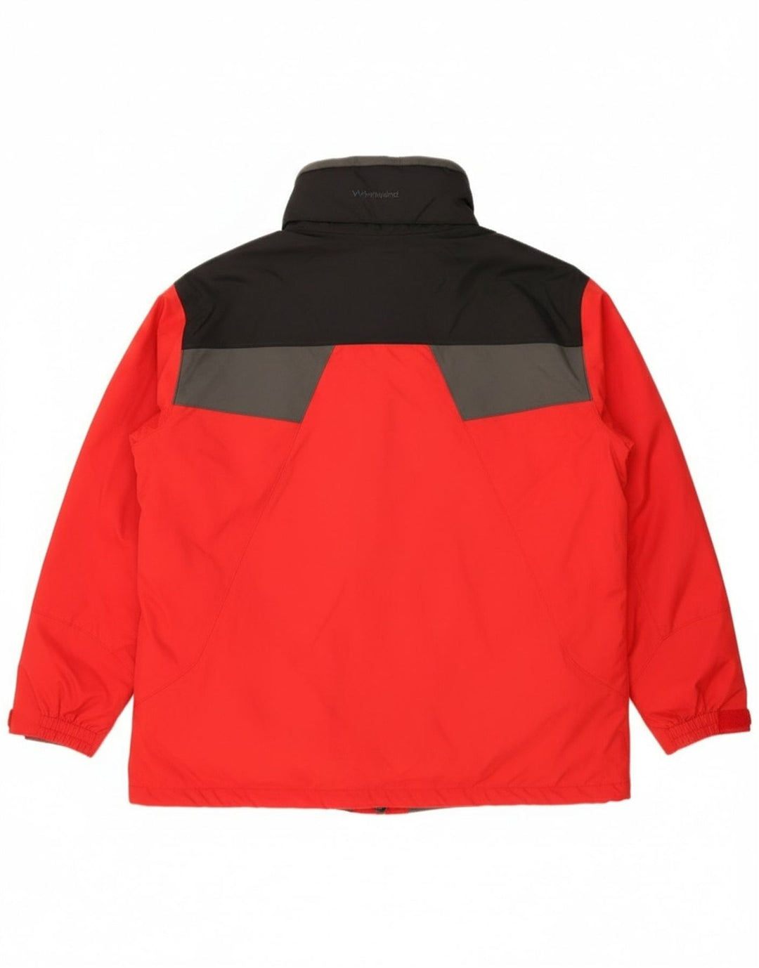 Мужская ветровка Columbia Interchange UK 42 XL, красная с цветными блоками