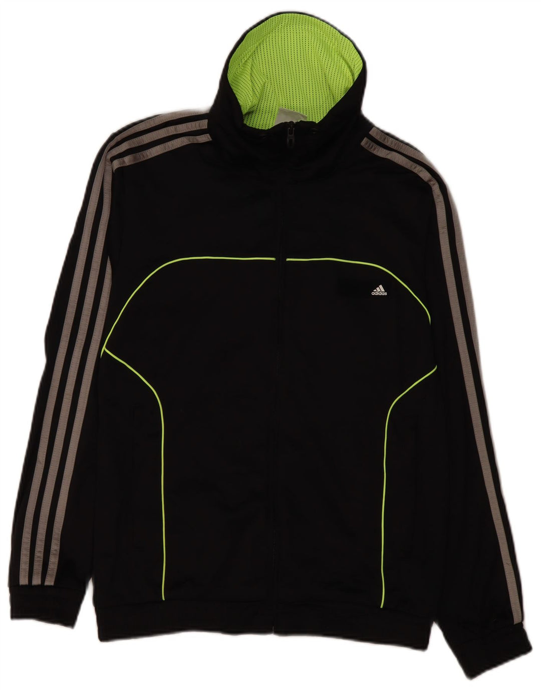 Мужской спортивный костюм ADIDAS с графическим принтом, верхняя куртка UK 36/38, маленький черный