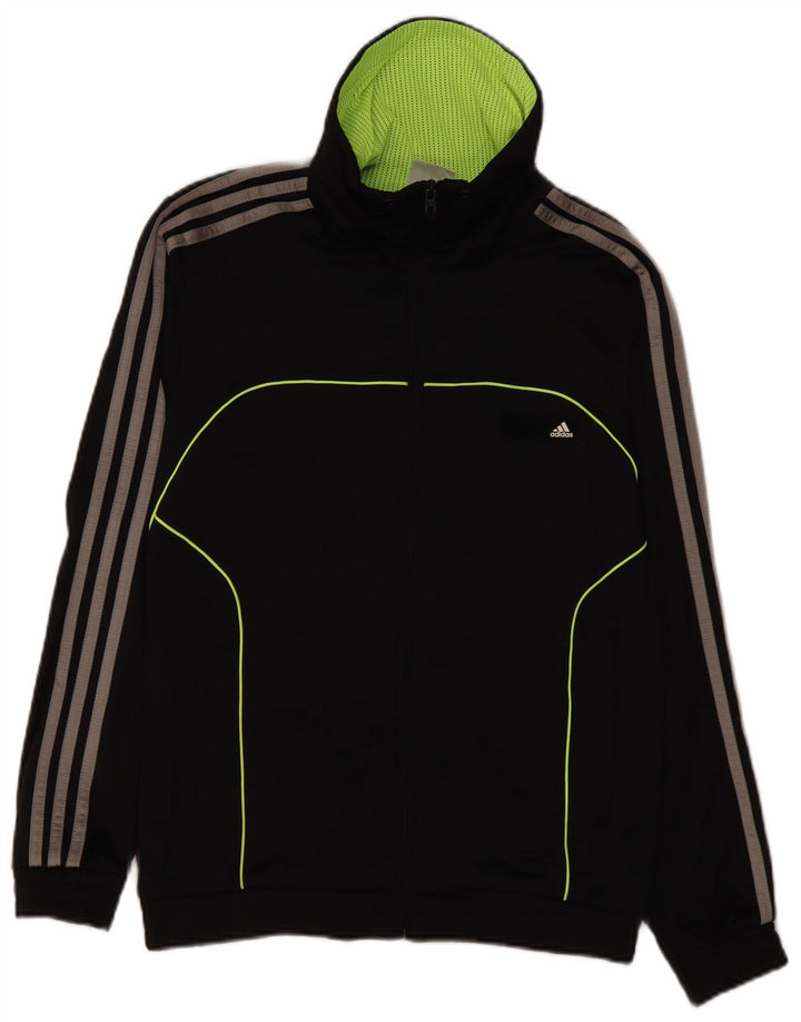 Мужской спортивный костюм ADIDAS с графическим принтом, верхняя куртка UK 36/38, маленький черный
