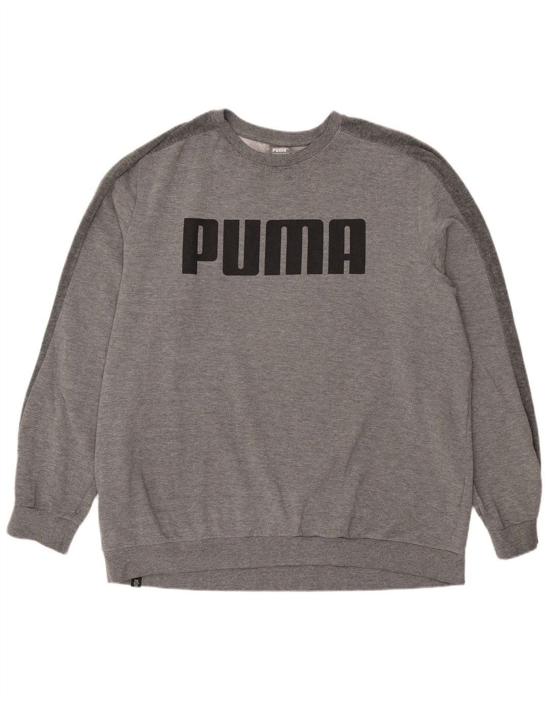 Мужской свитшот с рисунком PUMA 2XL, серый хлопок
