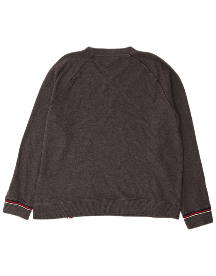 Мужской свитшот с рисунком Fila XL, серый хлопок с крапинками