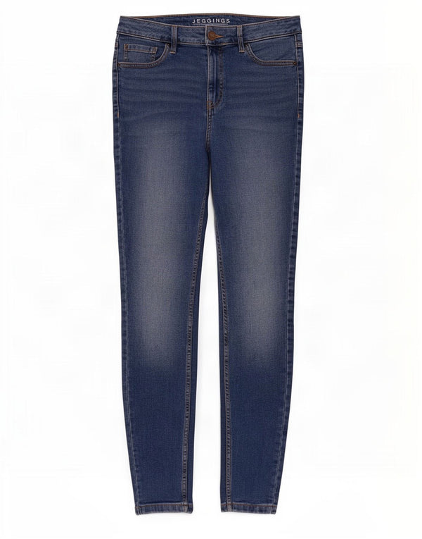 Женские джинсы джеггинсы Marks & Spencer UK 12, средние W30 L30, синие, хлопок
