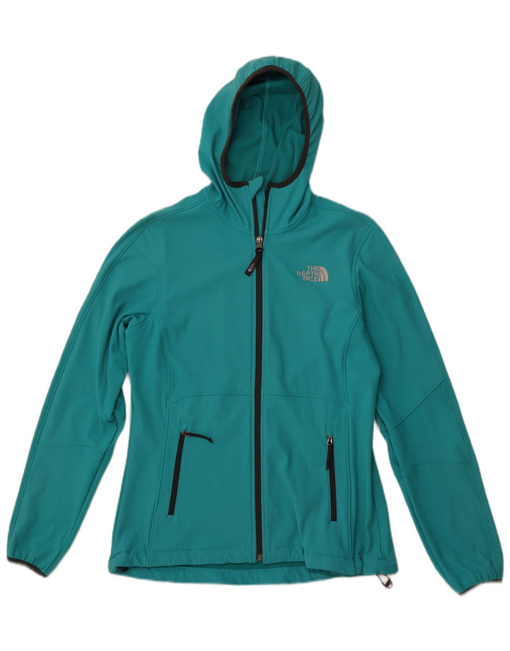 THE NORTH FACE Женский спортивный костюм с капюшоном, верхняя куртка UK 12, средний бирюзовый цвет