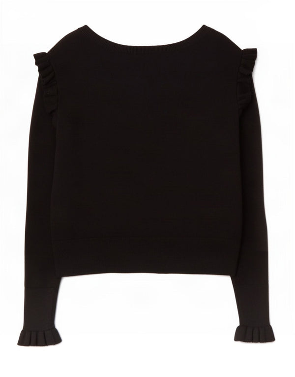 Женский кардиган Zara UK 10, маленький черный вискоза
