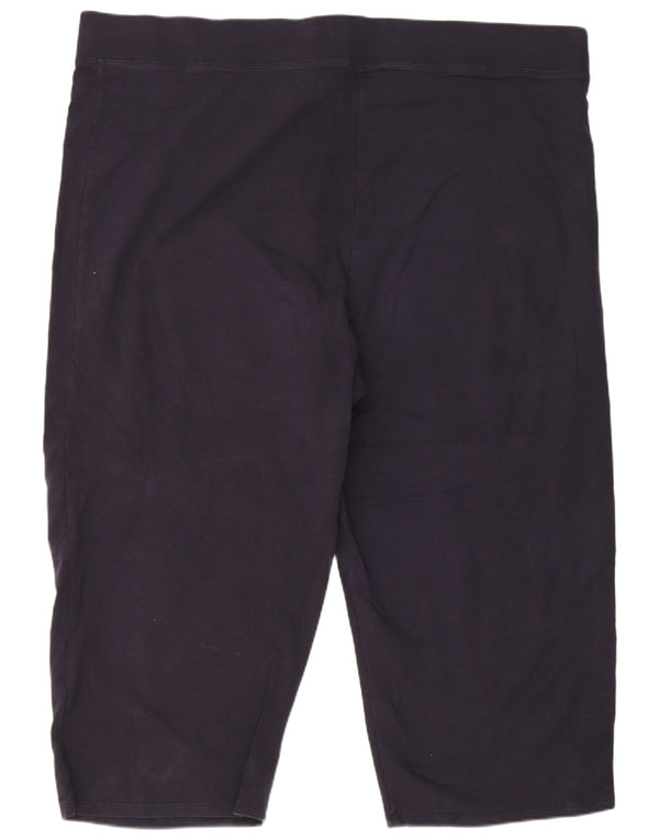 Женские леггинсы-капри Marks & Spencer UK 24 4XL темно-синие хлопковые