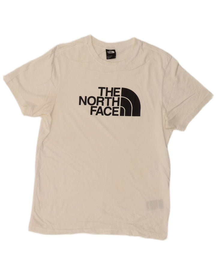 Мужская футболка с рисунком THE NORTH FACE, маленький белый хлопок