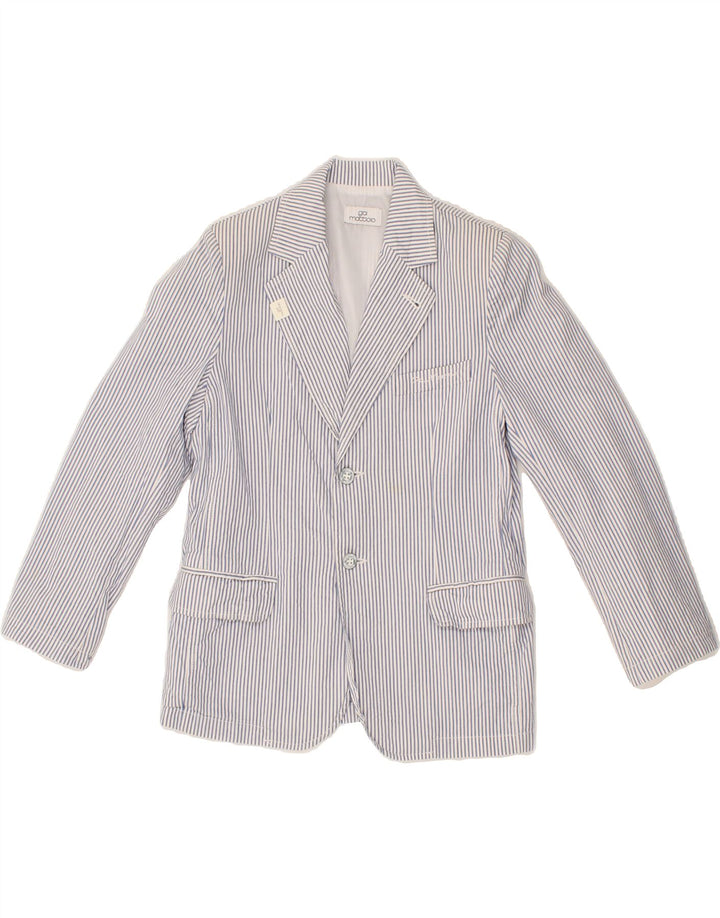 GAI MATTIOLO Boys 2 Button Blazer Jacket 9-10 Years Blue Pinstripe Cotton Vintage Gai Mattiolo and Second-Hand Gai Mattiolo from Messina Hembry 